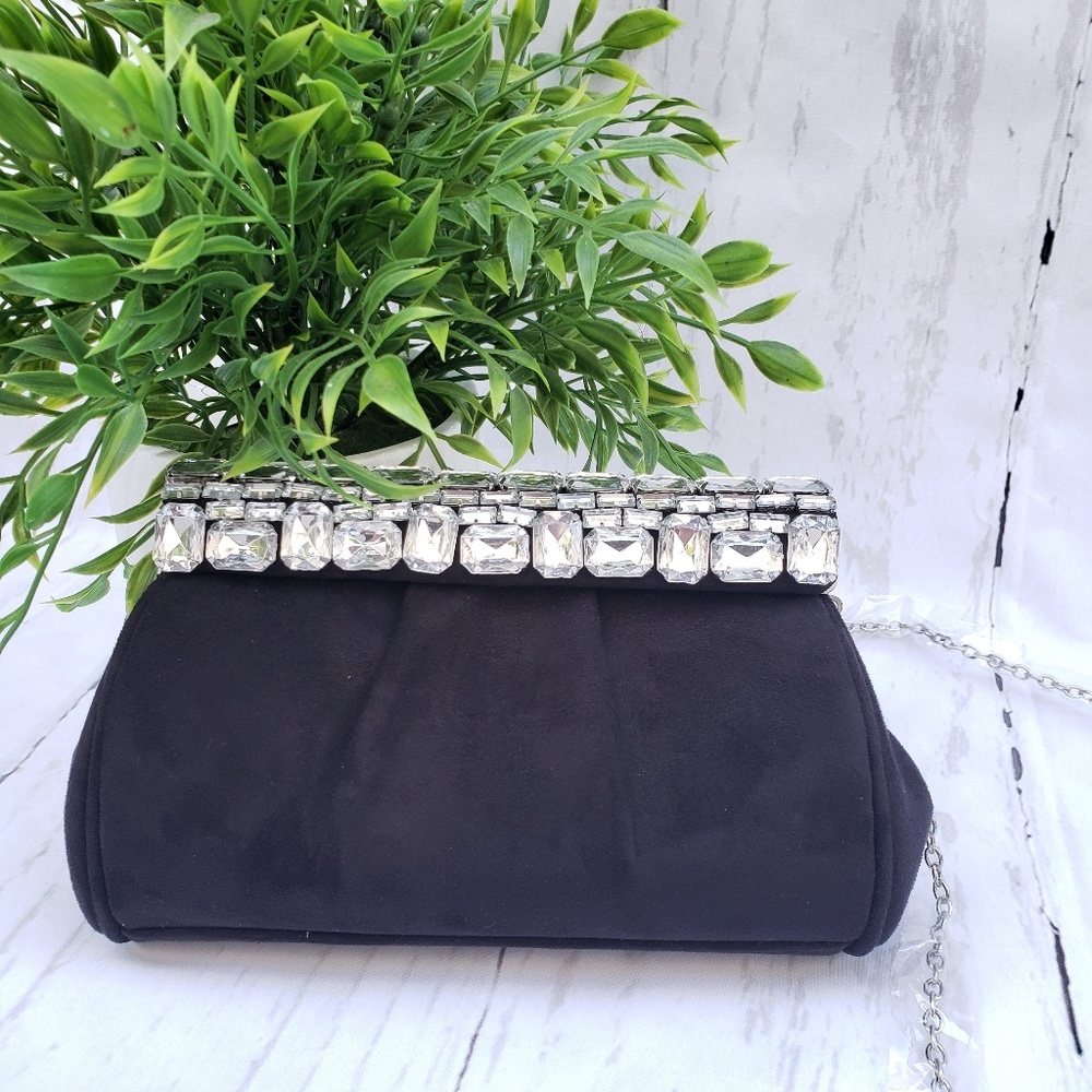 INC cluth handbag black Crossbody purse party Bag